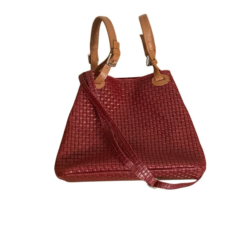 Vera Pelle Woven Leather Handbag